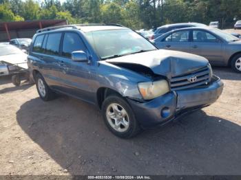  Salvage Toyota Highlander