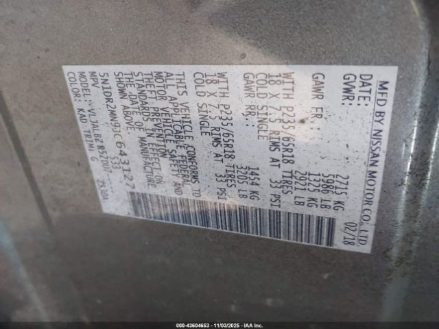 Nissan Pathfinder S Image 12