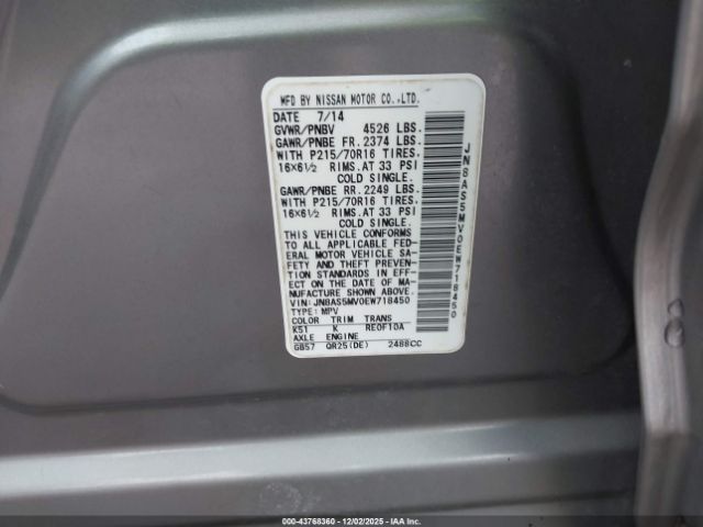 Nissan Rogue S Image 7