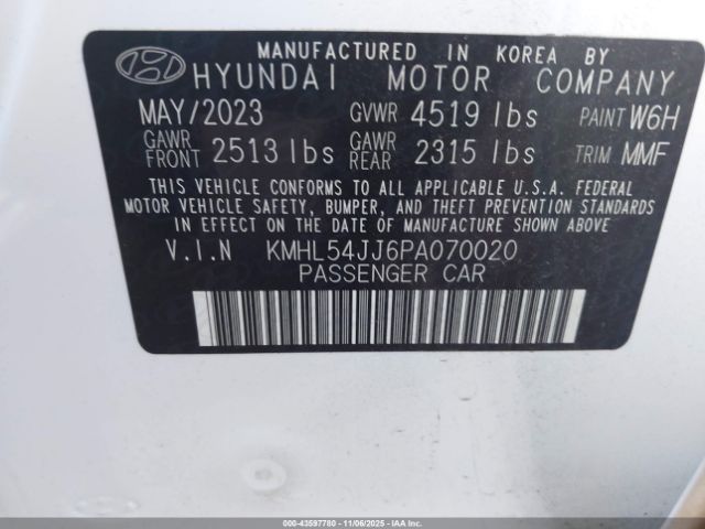 Hyundai SONATA Limited Image 13