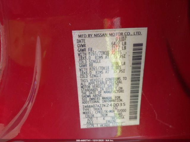 Nissan Titan Se Image 7