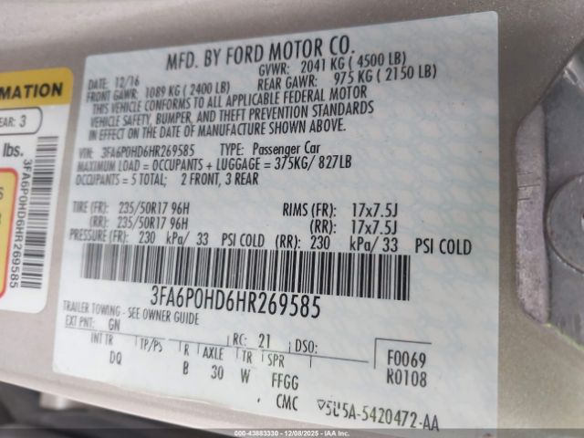 Ford Fusion Se Image 11