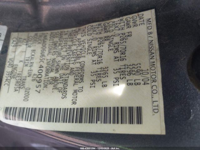 Nissan Frontier Se Image 4