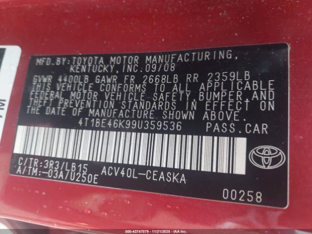 Toyota Camry Se Image 3