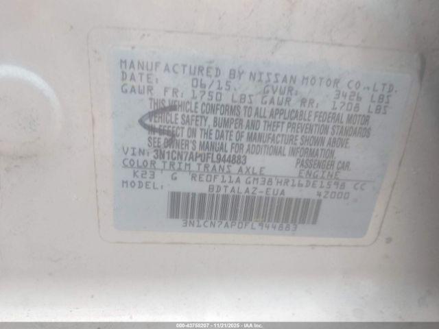 Nissan Versa 1.6 S+ Image 9