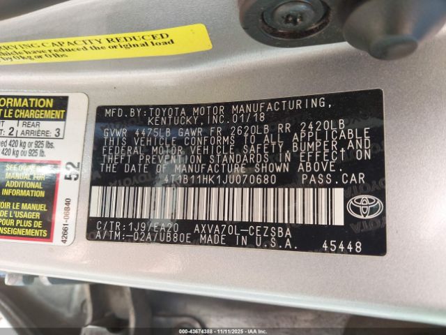 Toyota Camry Se Image 14